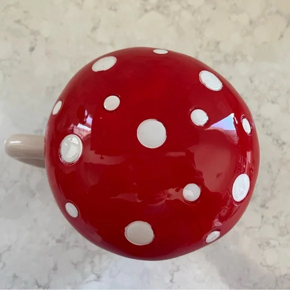 Mushroom Design Ceramic Mug with Hidden Gnome NWOT - Picture 5 of 8